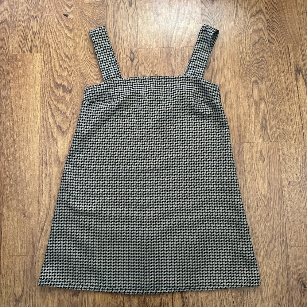 Reformation brown Houndstooth Patterned Women's mini unlined dress size small